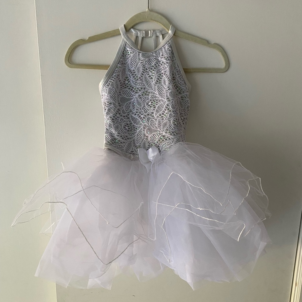 Weissman Angel White Lace Tutu Dance Costume